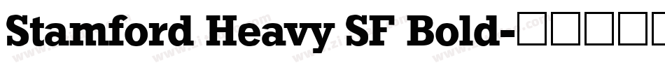 Stamford Heavy SF Bold字体转换